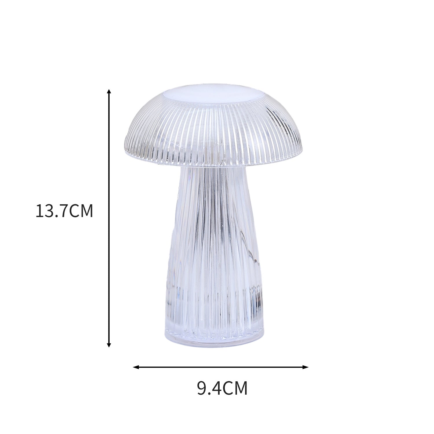 Clear Mushroom Table Lamp