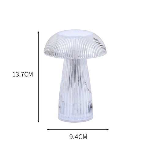 Clear Mushroom Table Lamp